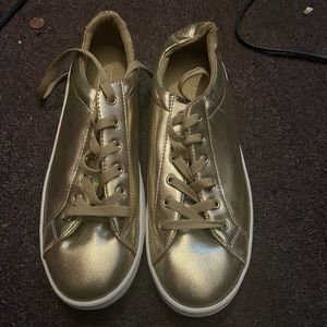 Guess Gold Metallic Sneakers- Brand New